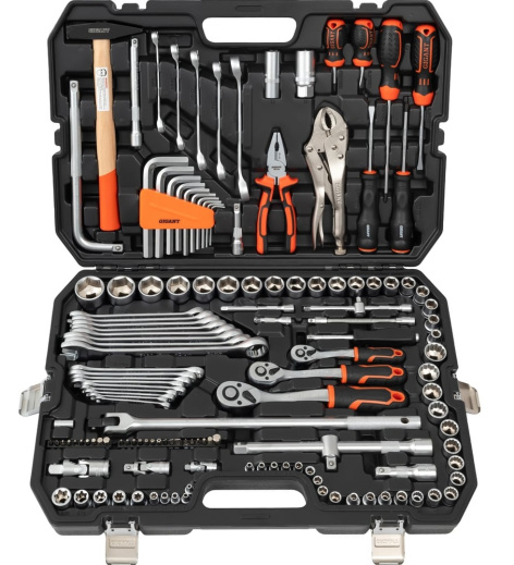 Изображение товара Набор инструментов Gigant GAS-142 универсальный 142 предмета в кейсе