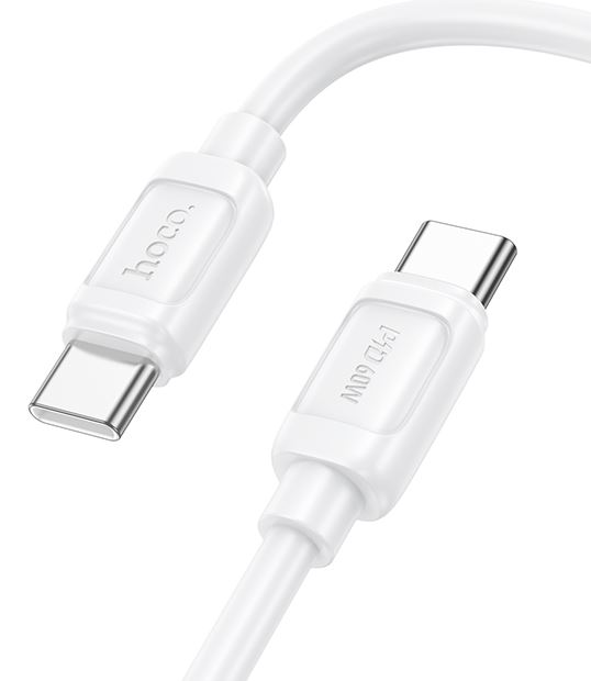 

Кабель интерфейсный Hoco X115 6942007652001 USB-C-USB-C 1.2м белый, X115