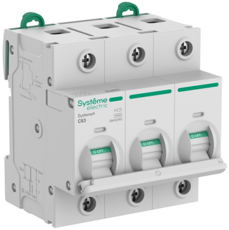 Изображение товара Автоматический выключатель Systeme Electric 63 А IP20 3П 400 В монтаж на DIN-рейку
