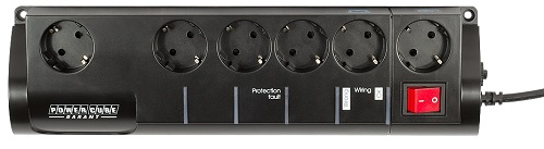 

Сетевой фильтр Power Cube Garant SISN-2-BLACK-10 3 м, 5+1 телефонная защита, страховка, черный, Garant