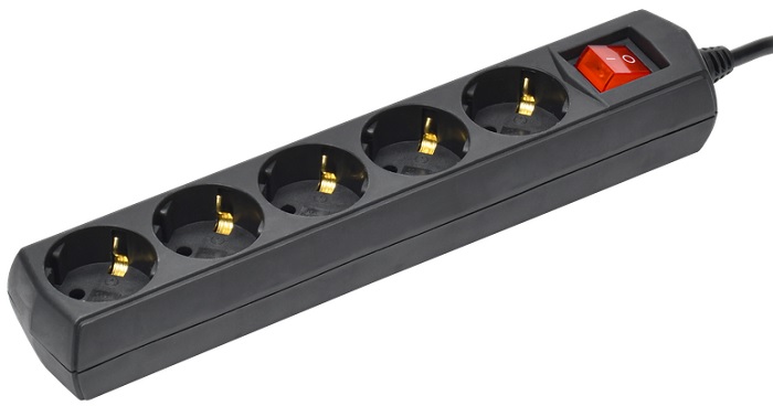 

Удлинитель сетевой GENERICA WYP10-10-05-03-ZK-K02-G У05В 3м (5 розеток) черный (пакет ПЭ), WYP10-10-05-03-ZK-K02-G