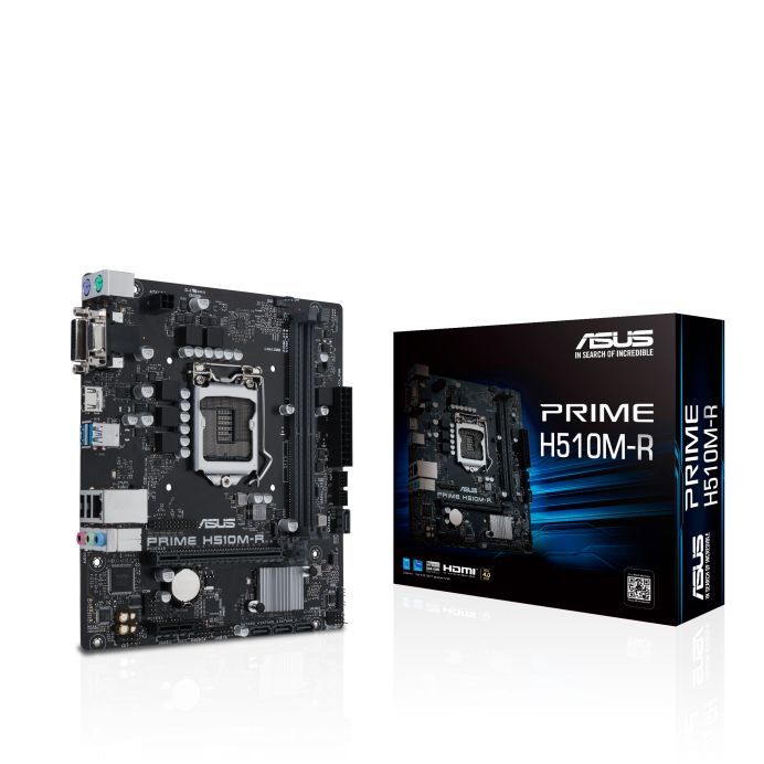 

Материнская плата mATX ASUS PRIME H510M-R R2.0-SI (LGA1200, H470, 2*DDR4(3200), 4*SATA3, M2, Audio, Gb LAN, USB 3.2, USB 2.0, D-SUB, VGA, HDMI), PRIME H510M-R R2.0-SI