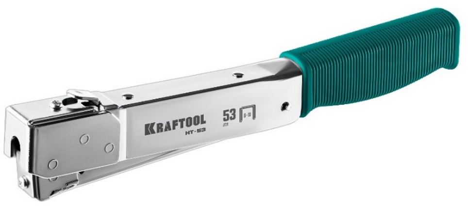 

Степлер строительный Kraftool HT-53 3153 Kraftool высокоскоростной стальной cкобозабиватель тип 53(6-10мм.), HT-53