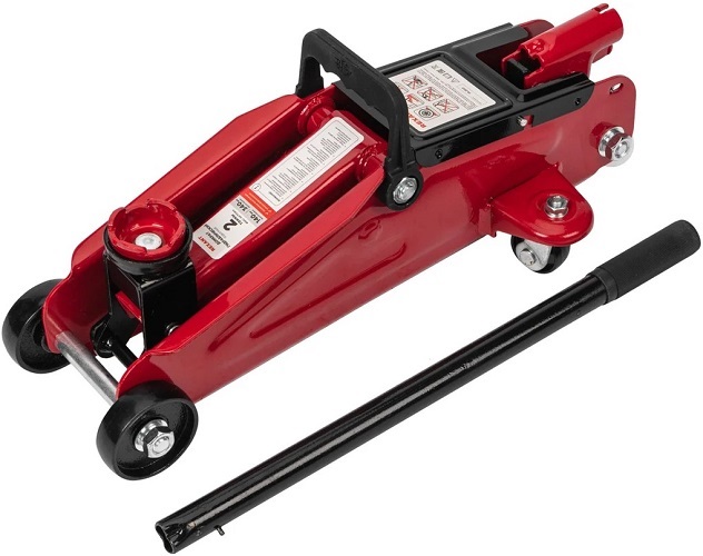 

Домкрат Rexant 80-0604 гидравлический подкатной 2т в кейсе, 80-0604