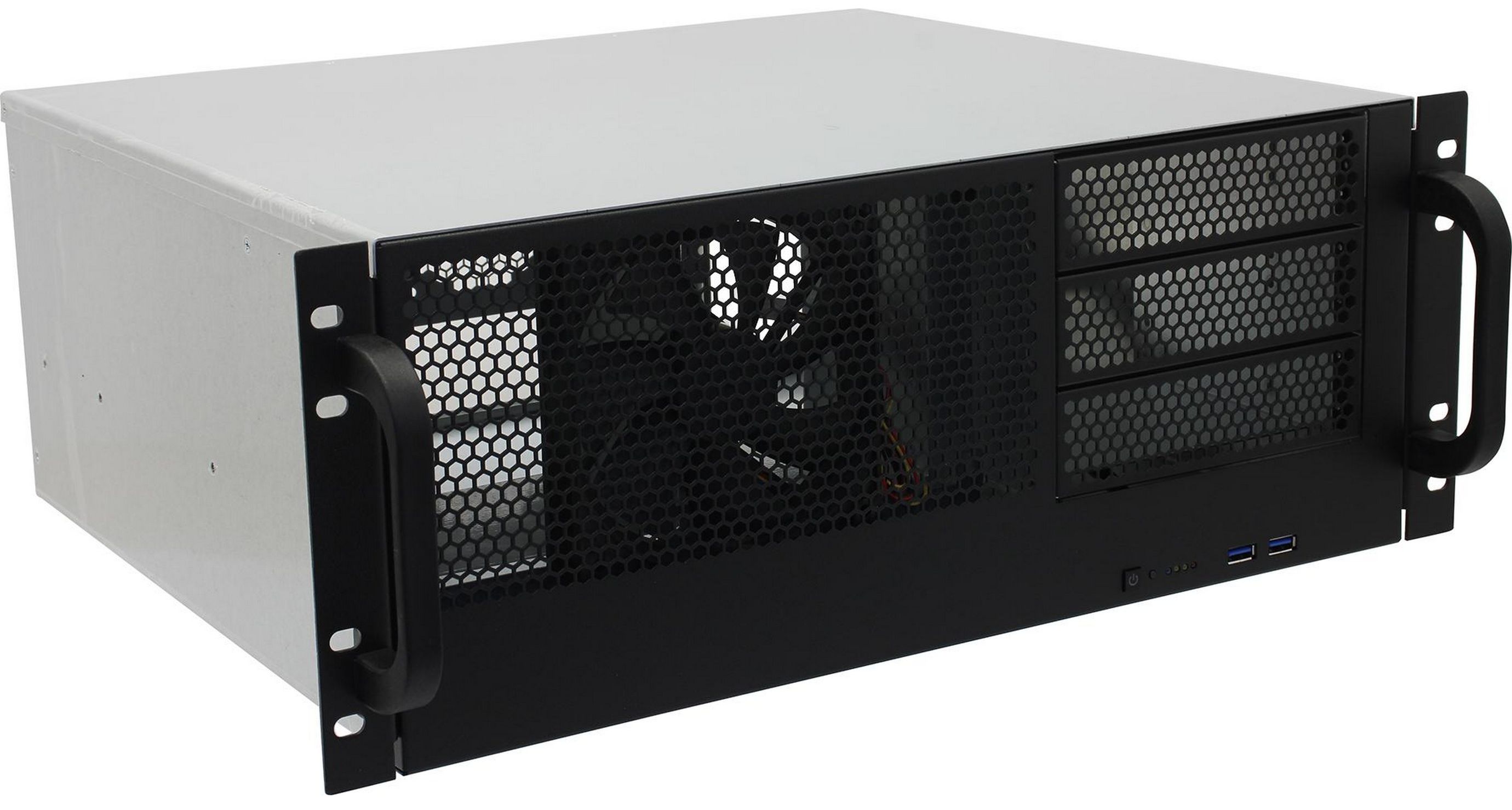 Корпус серверный 4U Procase RM443-B-0 без БП, 3*5.25", черный, глубина 432мм, MB CEB 12"x10,5"