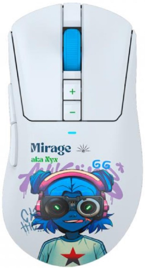 

Мышь Wireless A4Tech Bloody R73 Pro R73 PRO NYX MIRAGE белый/рисунок оптическая 26000dpi USB-C 7but (2076538), Bloody R73 Pro