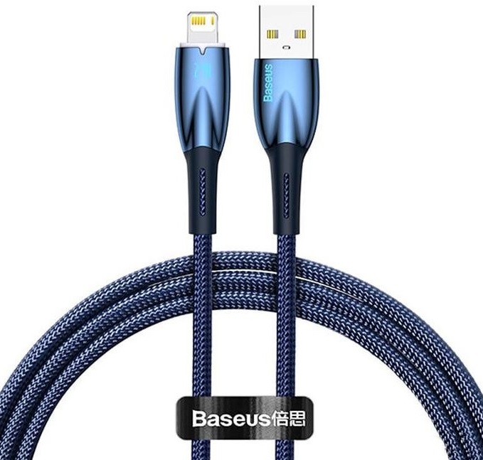 

Кабель интерфейсный Baseus CADH000303 Glimmer 2m Blue, CADH000303