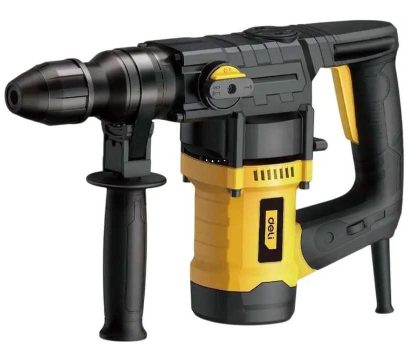 

Перфоратор Deli DL-DC28-E1 (1050Вт, SDS PLUS, 4300уд/мин, 900об/мин, кейс, в комплекте 3 бура, долото, пика), DL-DC28-E1