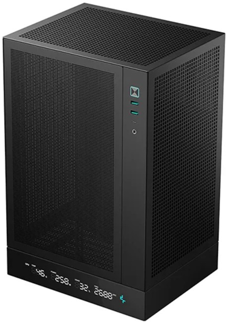 

Корпус mini-ITX Deepcool CH170 DIGITAL без БП, боковая панель из закалённого стекла, 2*USB 3.0, USB Type-C, CH170 DIGITAL