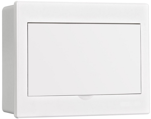 

Щит распределительный навесной DEKraft 31086DEK белая дверь 1 ряд 9 мод. IP41 ЩРН-П, 31086DEK