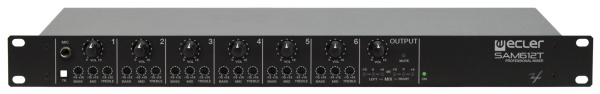 Изображение товара Микшер Ecler SAM612T для профессионального озвучивания