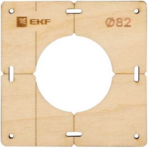 Изображение товара Шаблон EKF sh-d82-1 для разметки под подрозетники , диаметр 82 мм