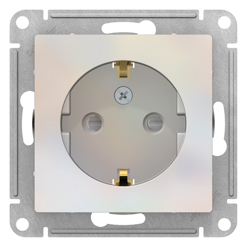 

Розетка Schneider Electric ATN000445 AtlasDesign, с заземлением, со шторками, 16А, механизм, жемчуг, ATN000445