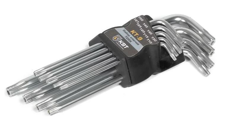 

Набор ключей КВТ 79202 TORX КТ-9 (Т10-Т50) серия KBT-PROFESSIONAL, 79202