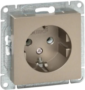 фото Розетка с заземлением  EKF UP1-SOC-110
