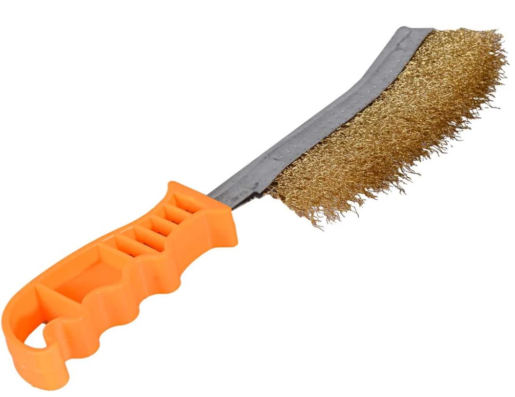 

Щетка Вихрь 73/1/3/55 из латунированной стали с пластиковой ручкой 240мм, 73/1/3/55