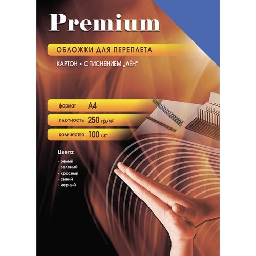 

Обложка Office Kit LBA400250 А4 "лён" синие 100 шт., LBA400250