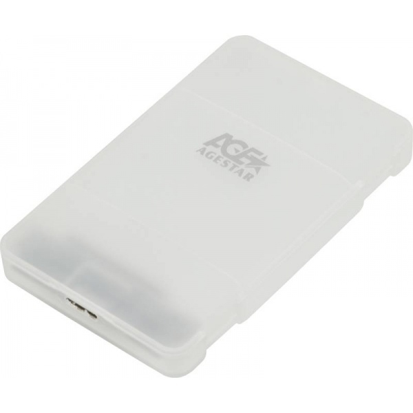 

Внешний корпус AgeStar 31UBCP3 для HDD/SSD SATA 3Gb/s 2.5", пластик, белый, 31UBCP3