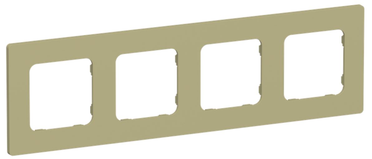 

Рамка четверная IEK FI-M42-32-20-K26 FLITE РУ-4-К-ФлО оливковый, FI-M42-32-20-K26