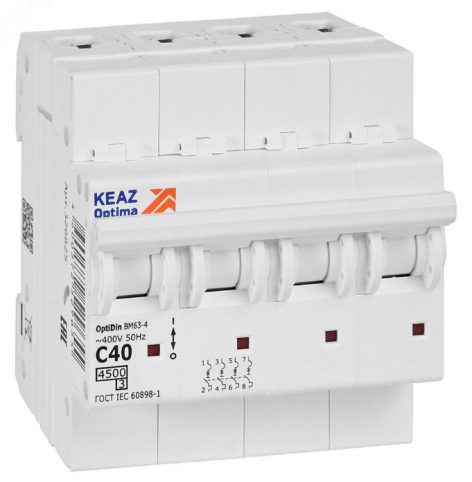 Изображение товара Автоматический выключатель КЭАЗ 326825 для защиты электросетей