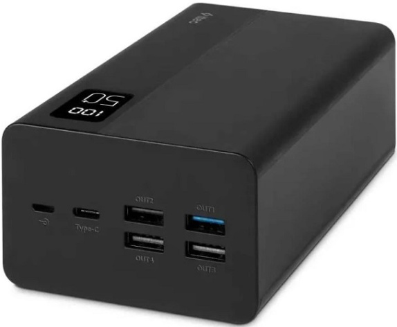 Изображение товара Внешний аккумулятор TTEC ReCharger Mega LCD 50000mAh PD 20W черный