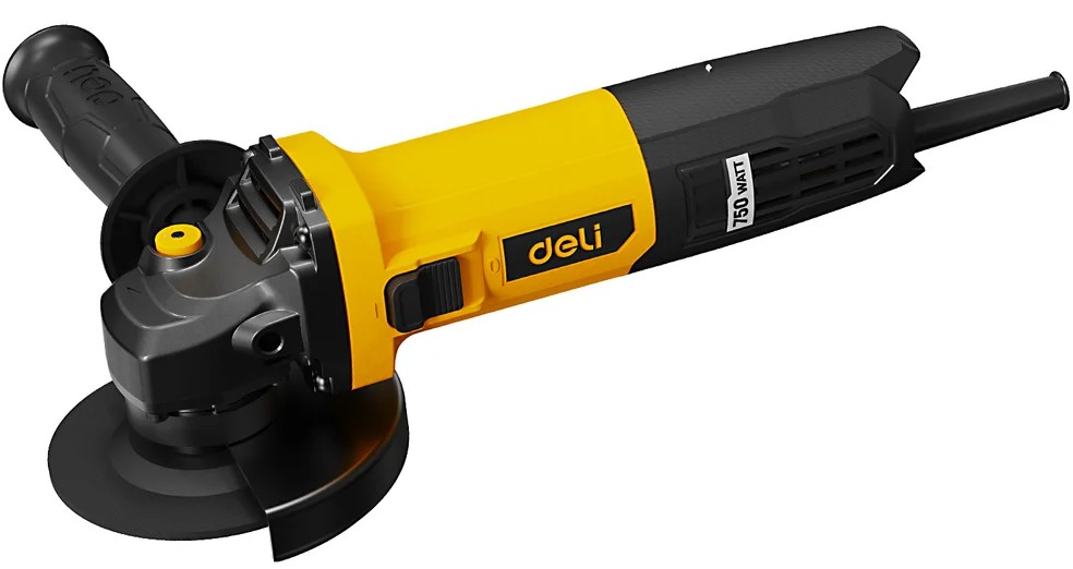 

Шлифовальная машина угловая Deli DL-JM125-E2 сетевая (750Вт, 125мм, 12000об/мин, картон), DL-JM125-E2