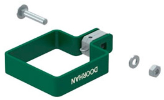 Изображение товара Комплект хомута DoorHan KIT/HO-60/RAL6005 для столба 60х60