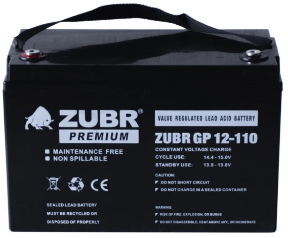 Изображение товара Батарея ZUBR GP12-110NPP(ZUBR)