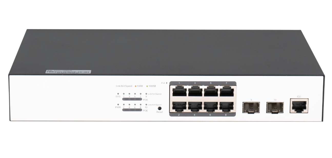 

Коммутатор PoE GIGALINK GL-SW-G204-10P L2, 8 Base-T 10/100/1000Mb/s PoE портов, 2 Base-X SFP 1000Mb/s. 1U 19'', 220V, суммарная мощность 240W, GL-SW-G204-10P