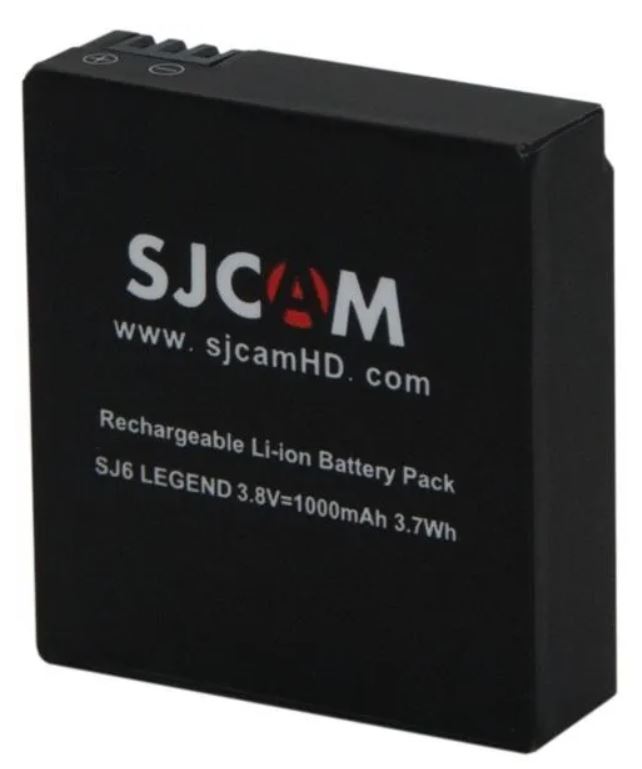 

Аккумулятор SJCAM 6972476160998 оригинальный дополнительный 1000 мАч для экшн-камер SJCAM SJ6/SJ6 Legend/SJ6 Legend Air, 6972476160998