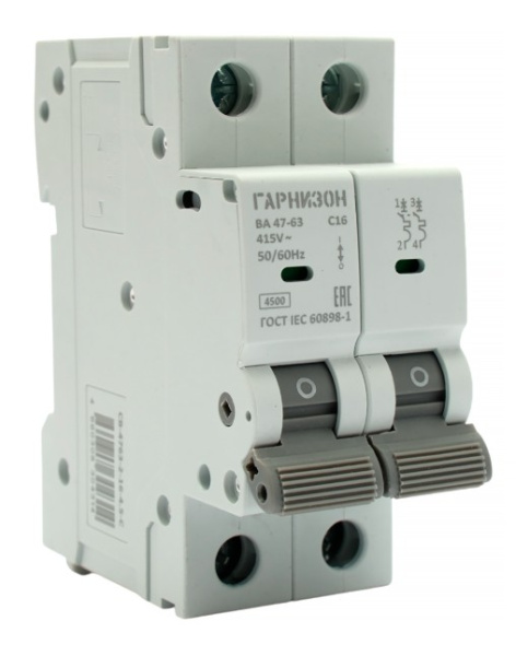 Автоматический выключатель Гарнизон CB-4763-2-16-4.5-C