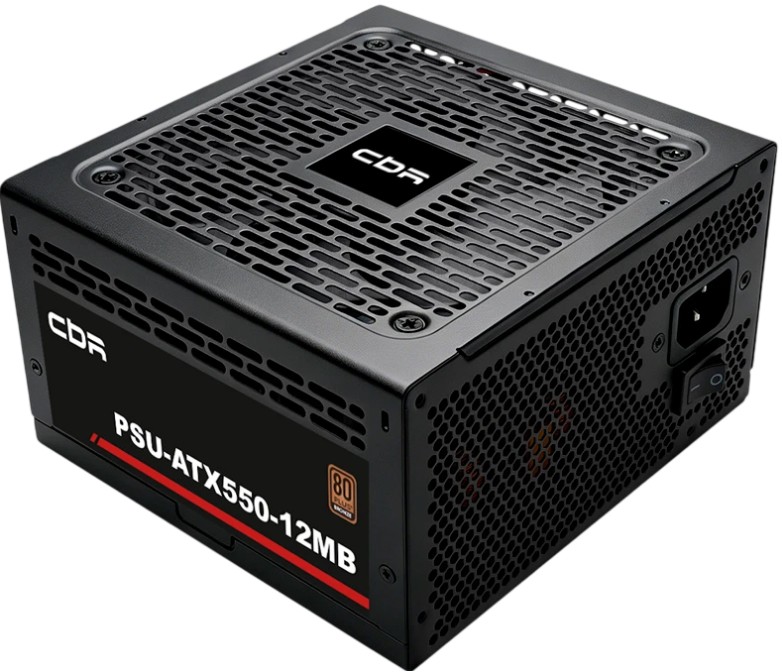 Блок питания ATX CBR PSU-ATX550-12MB 550W, 80+ Bronze