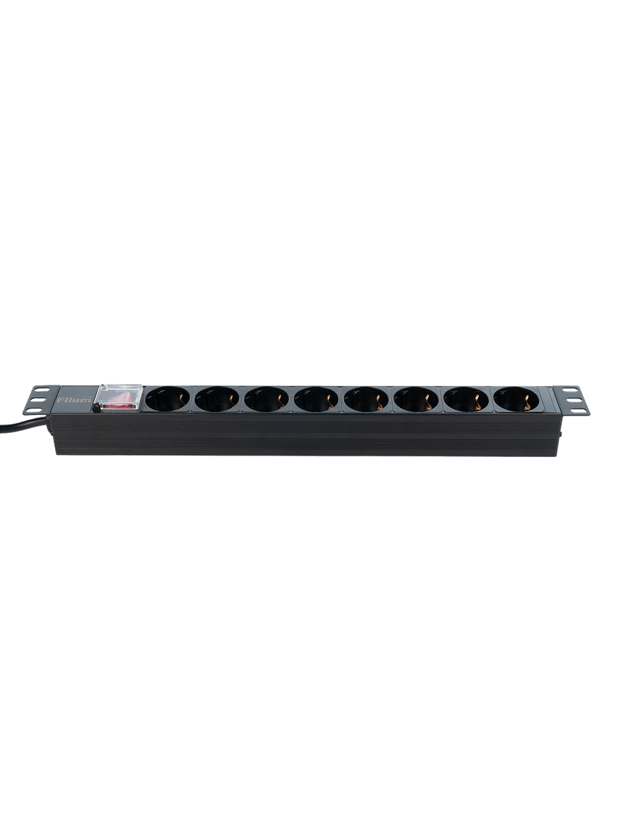 

Блок розеток Filum FL-PDU19-8SCH-PS-2MC14 8 x CEE 7/3 (Schuko), 10A, с выключателем, кабель 2 м с вилкой C14, FL-PDU19-8SCH-PS-2MC14