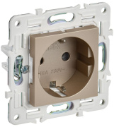 фото Розетка с заземлением  IEK SK-R11-16-K37