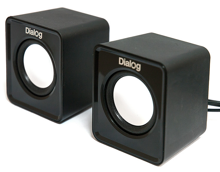 Компьютерная акустика 2.0 Dialog AC-02UP 5W RMS, питание от USB, black