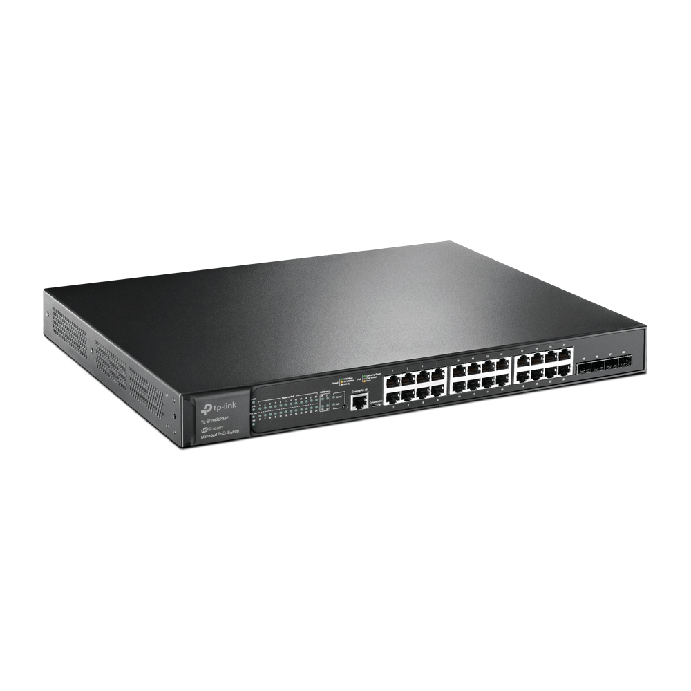 

Коммутатор управляемый TP-LINK SG3428XMPP 24-портовый гигабитный РоЕ уровня L2+ с 4 SFP+ слотами 10G, SG3428XMPP