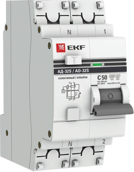 фото Автомат дифференциальный EKF DA32-50-300S-pro в Челябинске