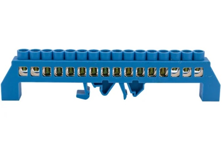 

Шина Rexant 11-2320 «N» нулевая в комбинированном синем изоляторе на DIN-рейку 8x12 мм 16 групп, 11-2320