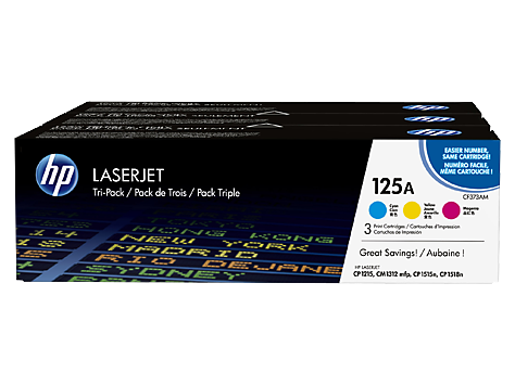 

Набор картриджей HP 125A CF373AM для СLJ CP1215/CP1515/CP1518/CM1312mfp (1400 стр) Tri-Pack, 125A