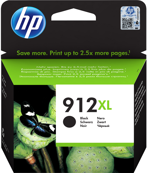 

Картридж HP 912 3YL84AE черный (825стр.) для HP OfficeJet 801x/802x, 912
