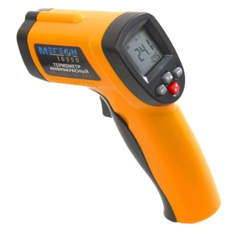 Изображение товара Инфракрасный термометр МЕГЕОН 16550 для бесконтактного измерения температуры