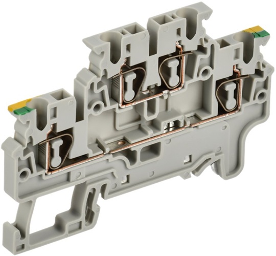 

Клемма пружинная IEK AF-CT41-00-2-K52-002 2 уровня заземляющая CXDL2.5 PE ARMAFIX, AF-CT41-00-2-K52-002