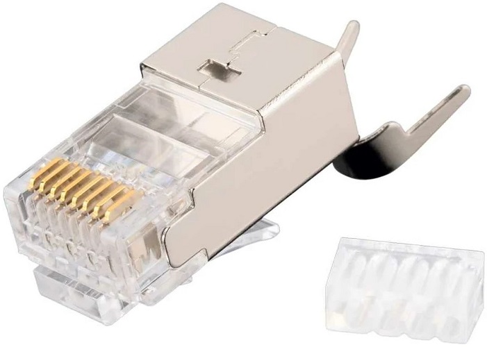 

Коннектор NIKOMAX NMC-RJ88RZ50SE3-T-100 RJ45/8P8C под витую пару, Кат.6(Класс E), 250МГц, покрытие 50мкд, универсальные ножи, экранированный, со встав, NMC-RJ88RZ50SE3-T-100