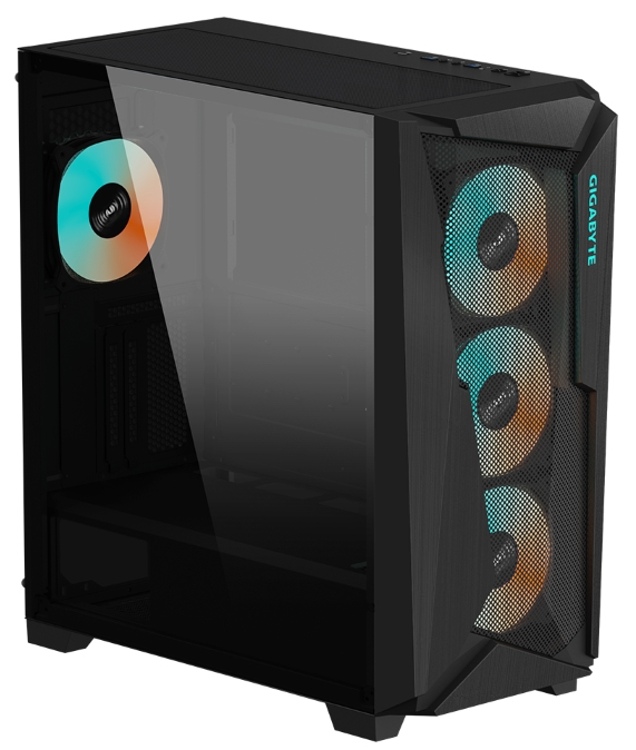 

Корпус eATX GIGABYTE C301 GLASS черный, без БП, боковая панель из закаленного стекла, USB Type-C, 2*USB 3.0, audio, C301 GLASS