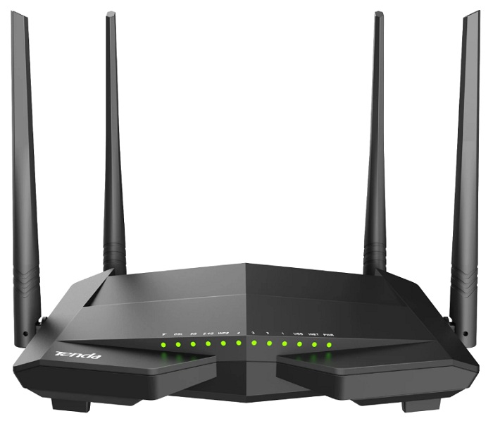 

Роутер Tenda V15 двухдиапазонный Wi-Fi гигабитный VDSL/ADSL AX1500, 2,4/5 ГГц, до 1501 Мбит/с, V15