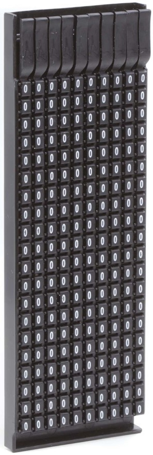 

Маркер на кабель DKC MKF999BS1 сечением 0,5-1,5мм пустой черный, "Mark" (уп/200 шт), MKF999BS1