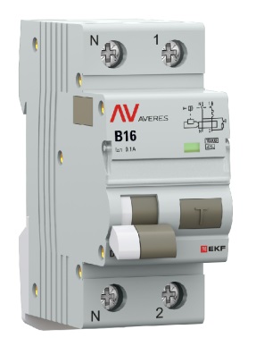 

Автомат дифференциальный EKF rcbo10-1pn-16B-100-a-av DVA-10 1P+N 16А (B) 100мА (A) 10кА AVERES, rcbo10-1pn-16B-100-a-av