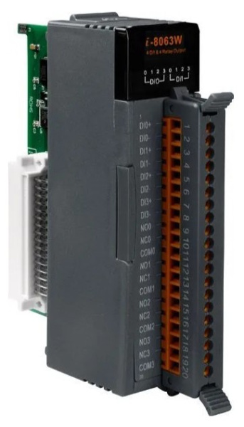 Изображение товара Модуль ввода-вывода ICP DAS I-8063W-G CR с изоляцией и реле