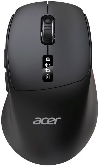 

Мышь Wireless Acer OMR503 ZL.MCE11.01B черная оптическая 3200dpi silent BT/Radio USB 4but, OMR503