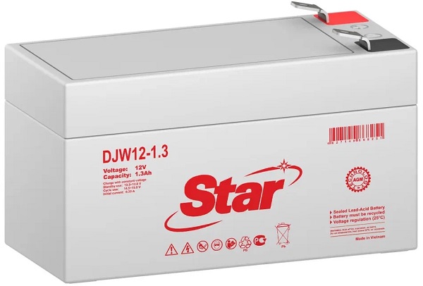 

Аккумулятор Star DJW12-1.3, DJW12-1.3
